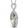  
Gemstone: Grey Pearl
Gold Color: White